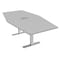 Skutchi Designs 45.25 in W, 71.5 in L, 29 in H, Engineered Wood Top, Grey HAR-HEX.IR-46x72-T-ELEC-XD01 - alternate 1
